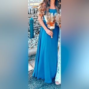 Bridesmaid dress/ color: peacock